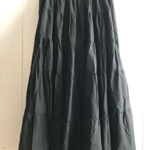 RALPH Ralph Lauren Black Tiered Peasant Maxi Skirt XS NWOT